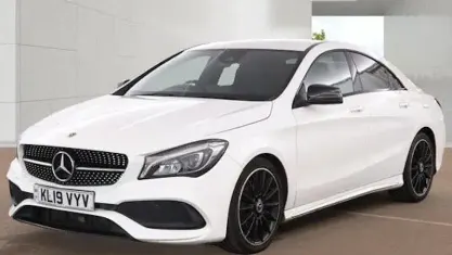 Used Mercedes CLA220 AMG line 170 HP (125 kW) 2019 White Coupe