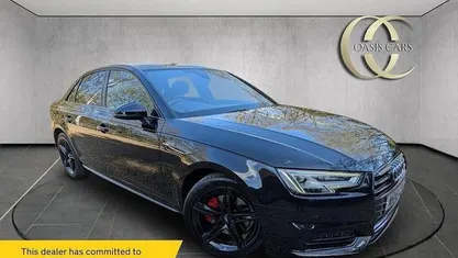 Used Audi A4 S-Line 190 HP (139 kW) 2018 Black Sedan