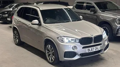 Silver Used 2017 BMW X5 M Sport SUV | £25,400 (Fair price)