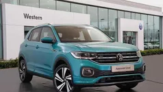 Turquoise Used 2022 VW T-Cross R-line SUV | £18,998 (Fair price)