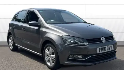 Used VW Polo Match 90 HP (66 kW) 2016 Grey Hatchback