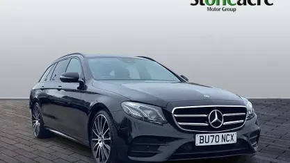 Used Mercedes E220 AMG line 194 HP (142 kW) 2020 Black Estate