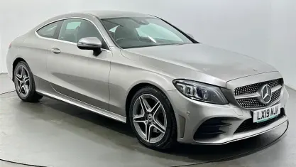 Used Mercedes C200 AMG line 184 HP (135 kW) 2019 Silver Coupe