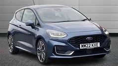 Chrome blue Used 2022 Ford Fiesta ST-Line Hatchback | £14,991 (Fair price)