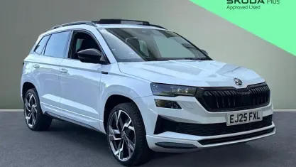 Used Skoda Karoq SportLine 150 HP (110 kW) 2025 White SUV
