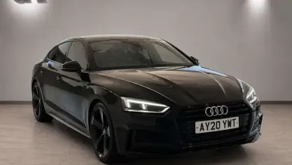 Used Audi A5 Sportback Black Edition 150 HP (110 kW) 2020 Black Hatchback