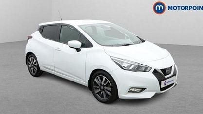 Begagnad Nissan Micra N-Connecta 90 HK (66 kW) 2018 Vit Halvkombi
