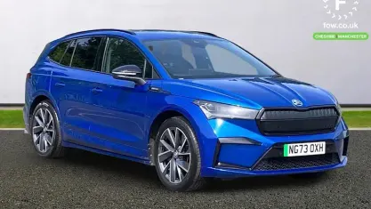 Usado Skoda Enyaq iV SportlinePlus 210 kW (286 CV) 2023 Azul SUV
