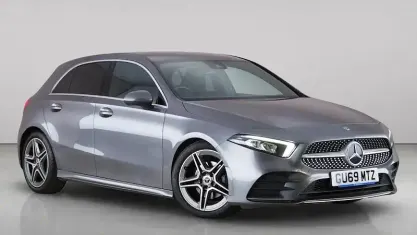 Used Mercedes A200 AMG line 163 HP (119 kW) 2019 Grey Hatchback
