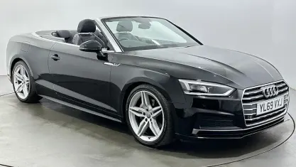 Used Audi A5 Cabriolet S-Line 190 HP (139 kW) 2020 Black Cabriolet