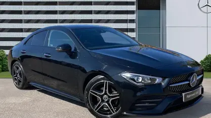 Used Mercedes CLA180 AMG Line Premium 136 HP (100 kW) 2023 Black Coupe