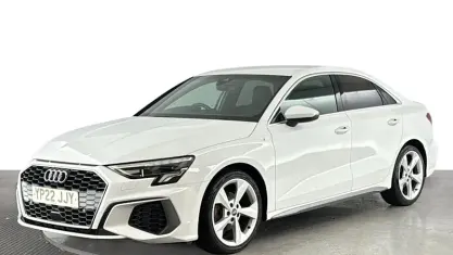 Used Audi A3 S-Line 110 HP (80 kW) 2022 White Sedan