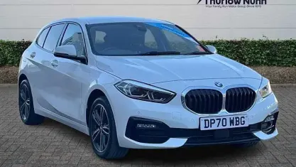 Used BMW 118 Sport Line 140 HP (102 kW) 2020 White Hatchback