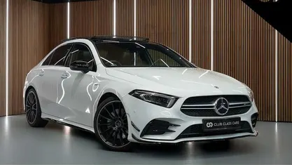 White Used 2022 Mercedes A35 AMG Premium Plus Sedan | £31,550 (Fair price)