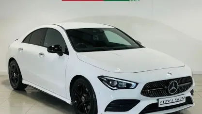Used Mercedes CLA180 AMG line 136 HP (100 kW) 2020 White Coupe