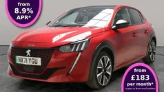 Red Used 2021 Peugeot e-208 Premium Hatchback | £13,568 (Fair price)