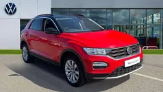 Flash red black Used 2019 VW T-Roc SE SUV | £14,451 (Fair price)