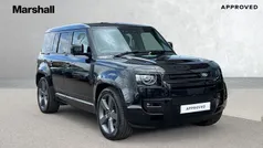 Metallic santorini black Used 2024 Land Rover Defender SUV | £88,050 (Fair price)