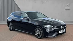 Black Used 2022 Mercedes C220 AMG line Estate | £27,895 (Good price)