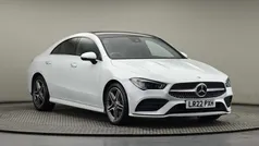 Digital white metallic finish Used 2022 Mercedes CLA250 AMG line Sedan | £27,500 (Fair price)