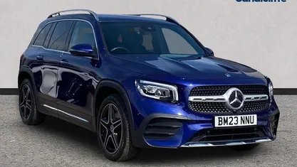 Begagnad Mercedes GLB200 AMG Line Premium 163 HK (119 kW) 2023 Blå SUV