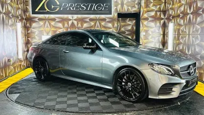 Used Mercedes E350 AMG line 299 HP (219 kW) 2019 Grey Coupe