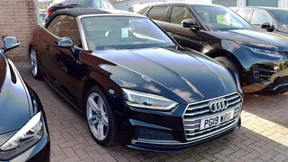 Used Audi A5 Cabriolet S-Line 190 HP (139 kW) 2019 Black Cabriolet