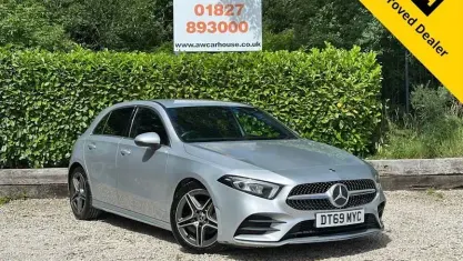 Used Mercedes A200 AMG line 163 HP (119 kW) 2020 Silver Hatchback