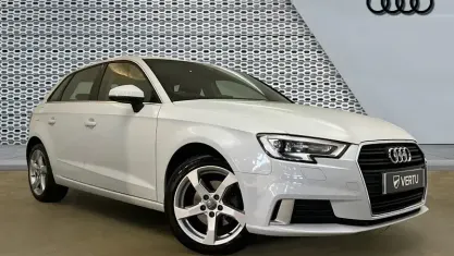 Used Audi A3 Sportback Sport 150 HP (110 kW) 2019 White Hatchback