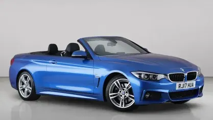 Used BMW 430 Cabriolet M Sport 252 HP (185 kW) 2017 Blue Cabriolet