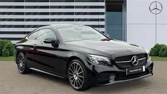 Black Used 2023 Mercedes C300e AMG line Coupe | £35,638 (Fair price)