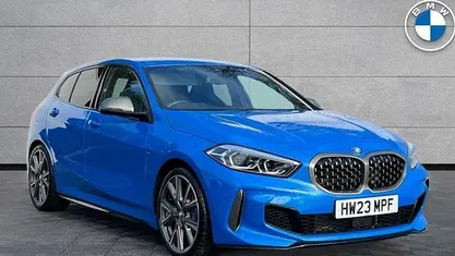 Used BMW M135 Shadowline 306 HP (225 kW) 2023 Blue Hatchback