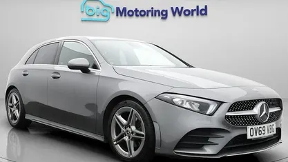 Used Mercedes A200 AMG line 163 HP (119 kW) 2019 Grey Hatchback