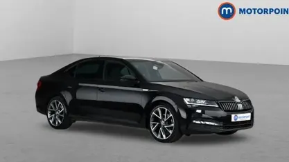 Used Skoda Superb SportlinePlus 150 HP (110 kW) 2023 Black Hatchback