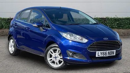 Used Ford Fiesta Zetec 101 HP (74 kW) 2017 Blue Hatchback