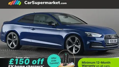 Used Audi A5 Black Edition 150 HP (110 kW) 2019 Blue Coupe