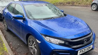 Used Honda Civic SE 126 HP (92 kW) 2021 Blue Hatchback