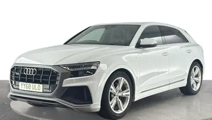 Begagnad Audi Q8 S-Line 286 HK (210 kW) 2018 Vit SUV
