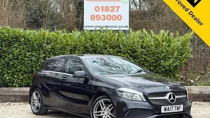 Used Mercedes A200 AMG line 136 HP (100 kW) 2017 Black Hatchback