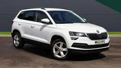 Moon white metallic Used 2022 Skoda Karoq SE SUV | £15,700 (Fair price)