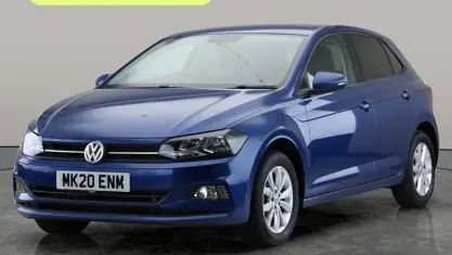 Begagnad VW Polo Match 95 HK (69 kW) 2020 Blå Halvkombi