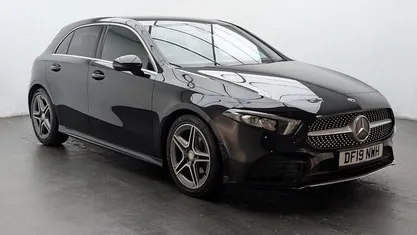 Black Used 2019 Mercedes A180 AMG line Hatchback | £14,850 (Fair price)
