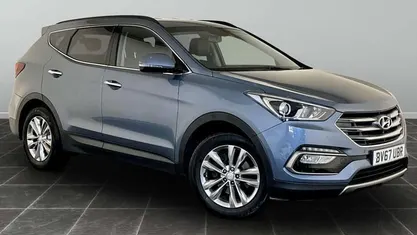 Blue Used 2017 Hyundai Santa Fe Premium SUV | £12,295 (Fair price)