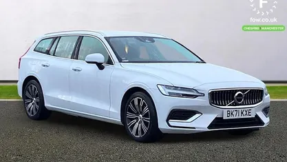 White Used 2021 Volvo V60 Inscription Estate | £19,099 (Good price)