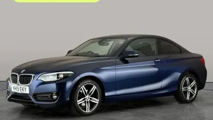 Used BMW 218 Sport Line 150 HP (110 kW) 2019 Blue Coupe
