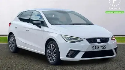 Used Seat Ibiza XCELLENCE 75 HP (55 kW) 2018 White Hatchback