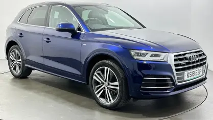 Used Audi Q5 S-Line 190 HP (139 kW) 2018 Blue SUV