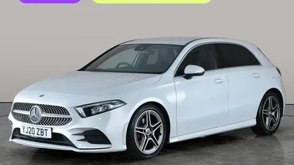 Used Mercedes A200 AMG line 163 HP (119 kW) 2020 White Hatchback