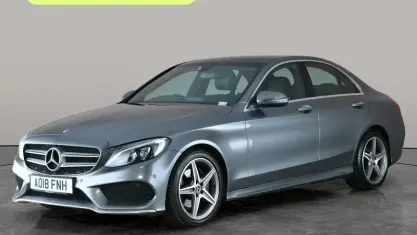 Used Mercedes C220 AMG Line Premium 170 HP (125 kW) 2018 Grey Sedan