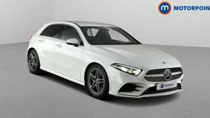 Used Mercedes A250 AMG Line Premium 224 HP (164 kW) 2019 White Hatchback